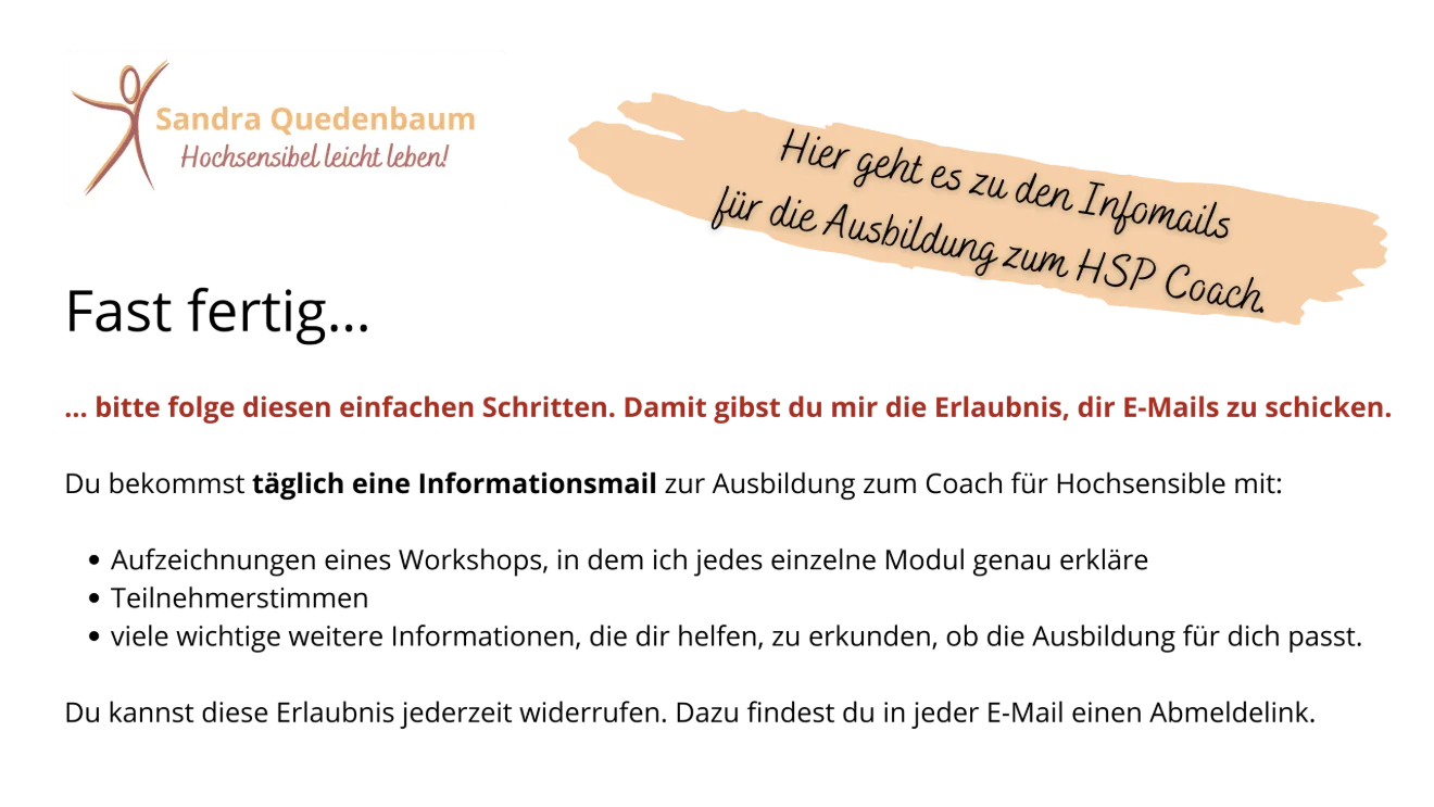 Bedankt 2 E-mailreeks 1320 | Hoogsensitiviteit en Trauma – Coaching, Seminars, Opleiding |