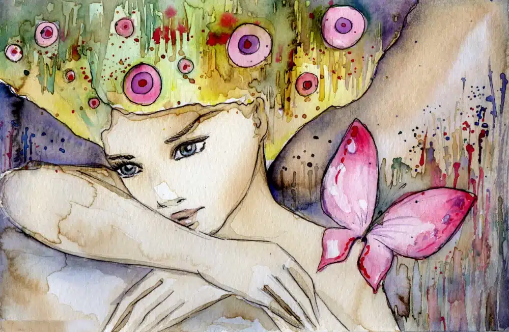 Sensibel kind aquarel 1000 | Hoogsensitiviteit en trauma – coaching, seminars, opleiding | podcast